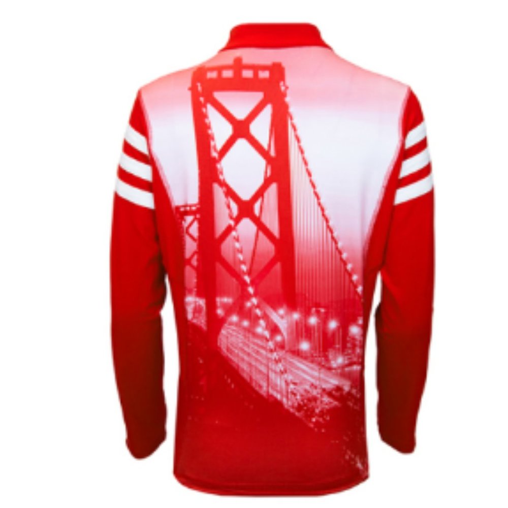 San Francisco 49ers Red Full Zip Athletic Yoga Jacket - Brand New! 50% Off MSRP